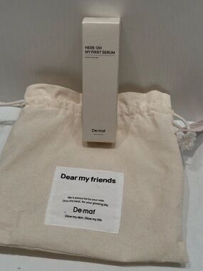 NWT- De:maf - Dear My Friends Here-Oh My First Serum Travel  (1.69 fl oz) & Bag